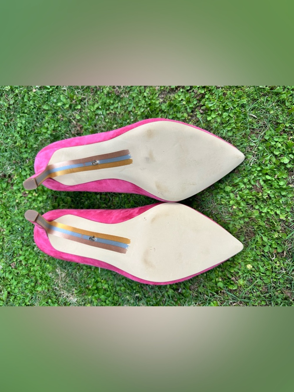 Sam Edelman Hazel Pointed Toe Pump Suede Pink Size 10 - Picture 6 of 7